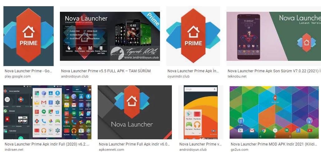 Nova Launcher Prime Apk